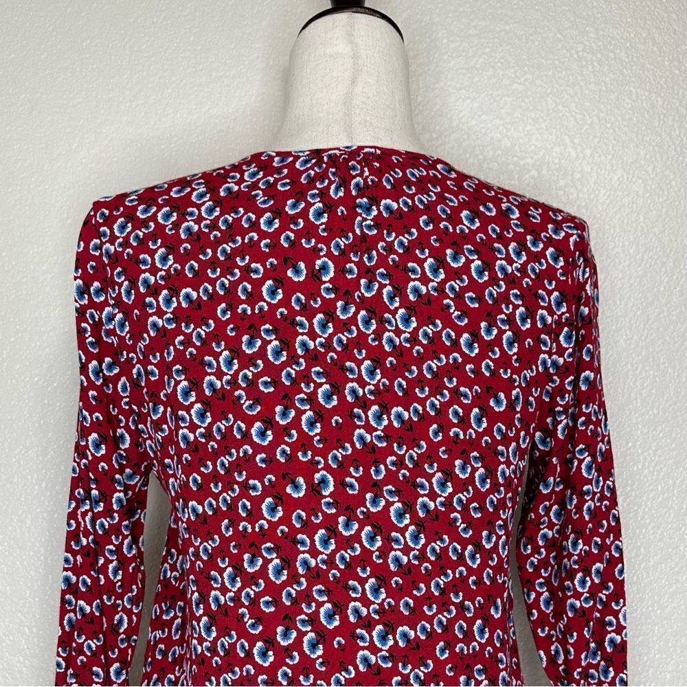 Rails Beaux Top In Red Floral Button Down Top - image 7